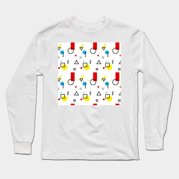 Bauhaus-esque Mid Century Modern 3 Long Sleeve T-Shirt by Makanahele